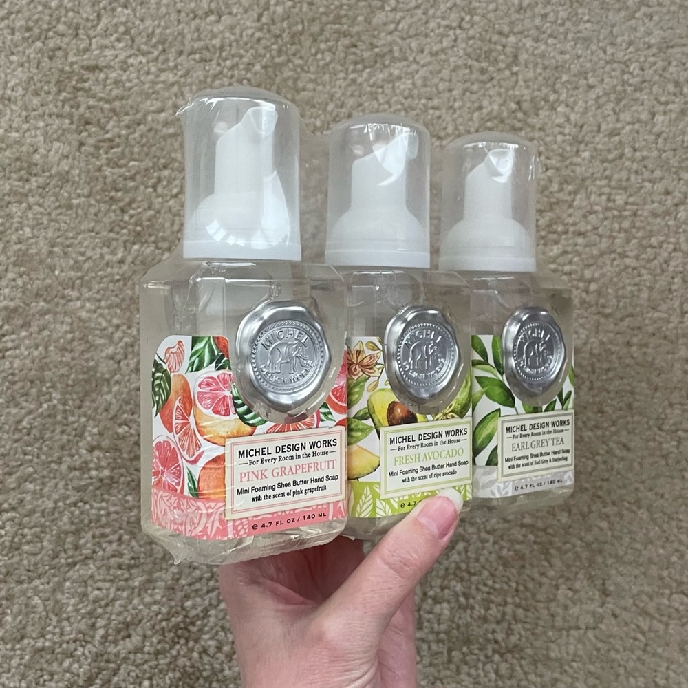 Michel Design Works Mini Hand Soap Set: Pink Grapefruit, Avocado, Earl Grey Tea - Picture 5 of 16